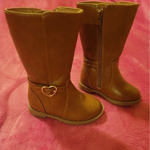 The Children's Place Toddler Girl High Brown Boots Size 6